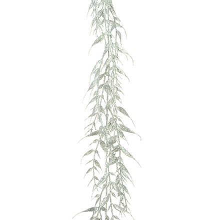 Silver leaf garland - 1.8m