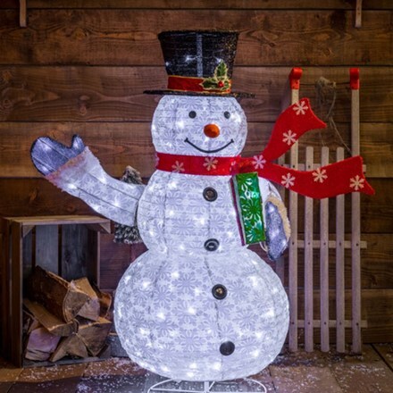 Pop up LED snowman - 1.2m