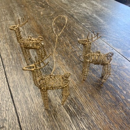 Ramya wire reindeers - set of three