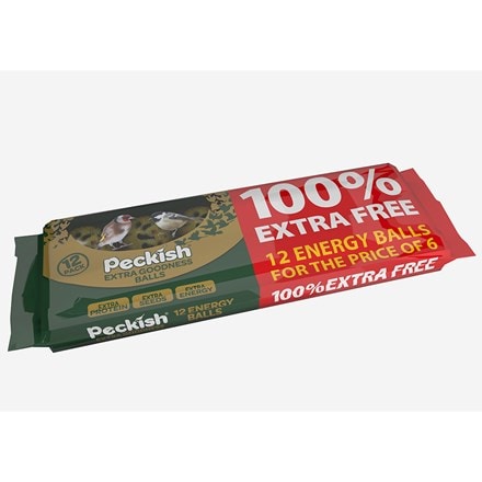 Peckish energy balls - 100% extra free