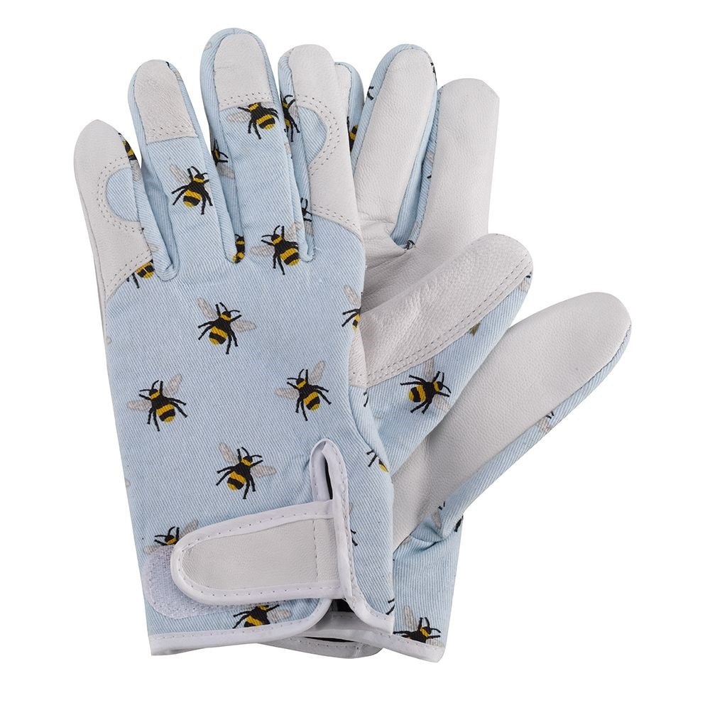 Patterned gloves - bees
