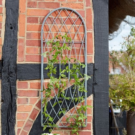 Rot-proof faux willow trellis - grey