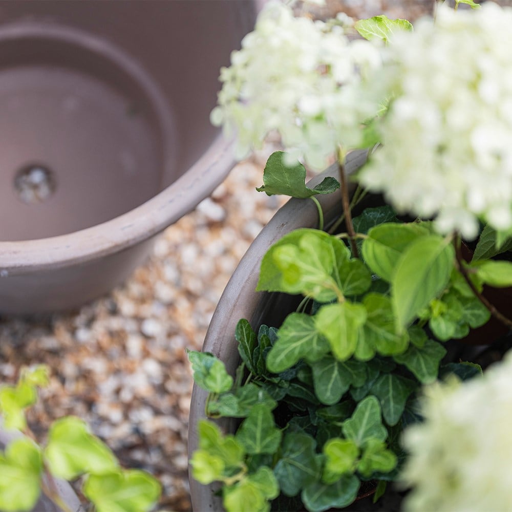 Marbled grey Italian terracotta pot