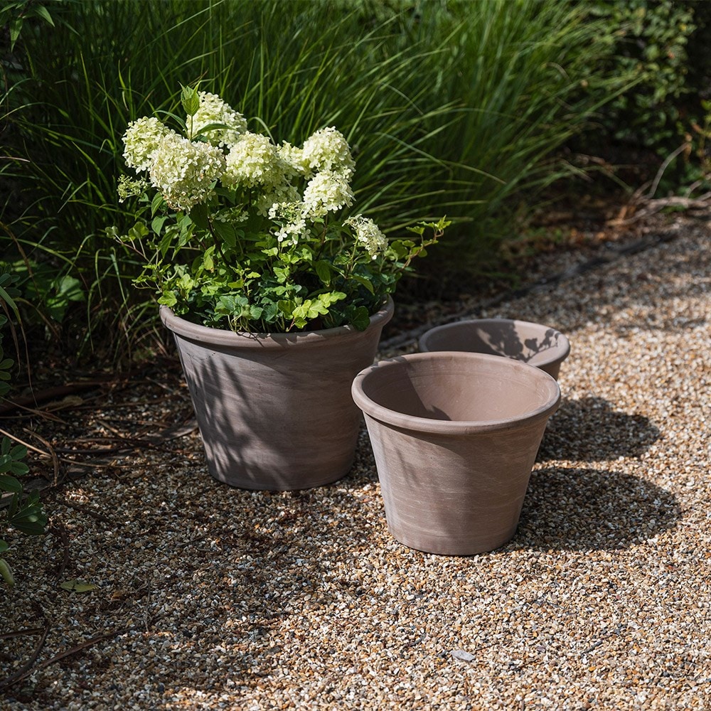Marbled grey Italian terracotta pot