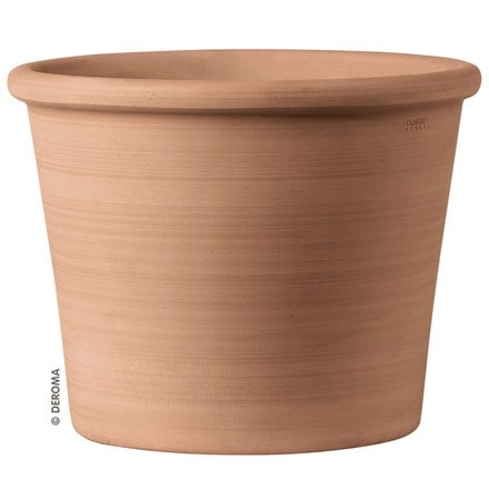 Italian terracotta cylinder pot
