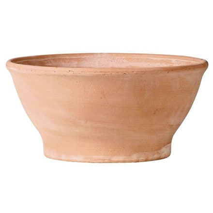 Natural terracotta bowl planter