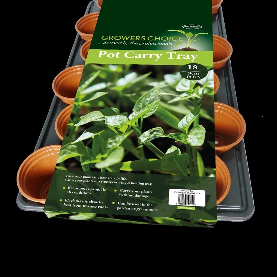 Propagation carry tray with pots - 9cm