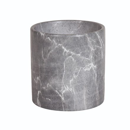 Grey marble effect planter