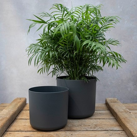 Soft round pot cover - grey