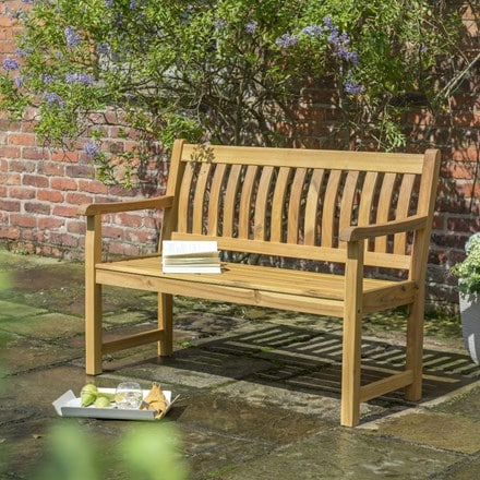 RHS Chelsea eucalyptus bench - two seater