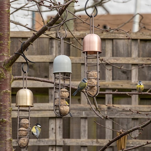 Tree hanging fat ball feeder - copper