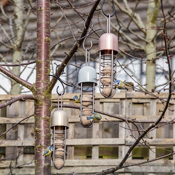 Tree hanging fat ball feeder - copper