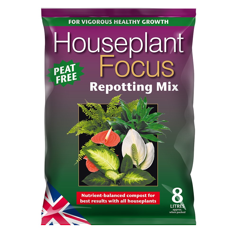 Peat-free houseplant repotting mix