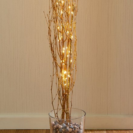 LED gold twig 1.2m