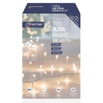 Warm white ultrabright LED tree lights