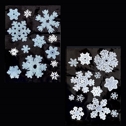 Snowflake window stickers