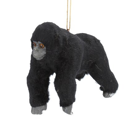 Faux fur black gorilla decoration