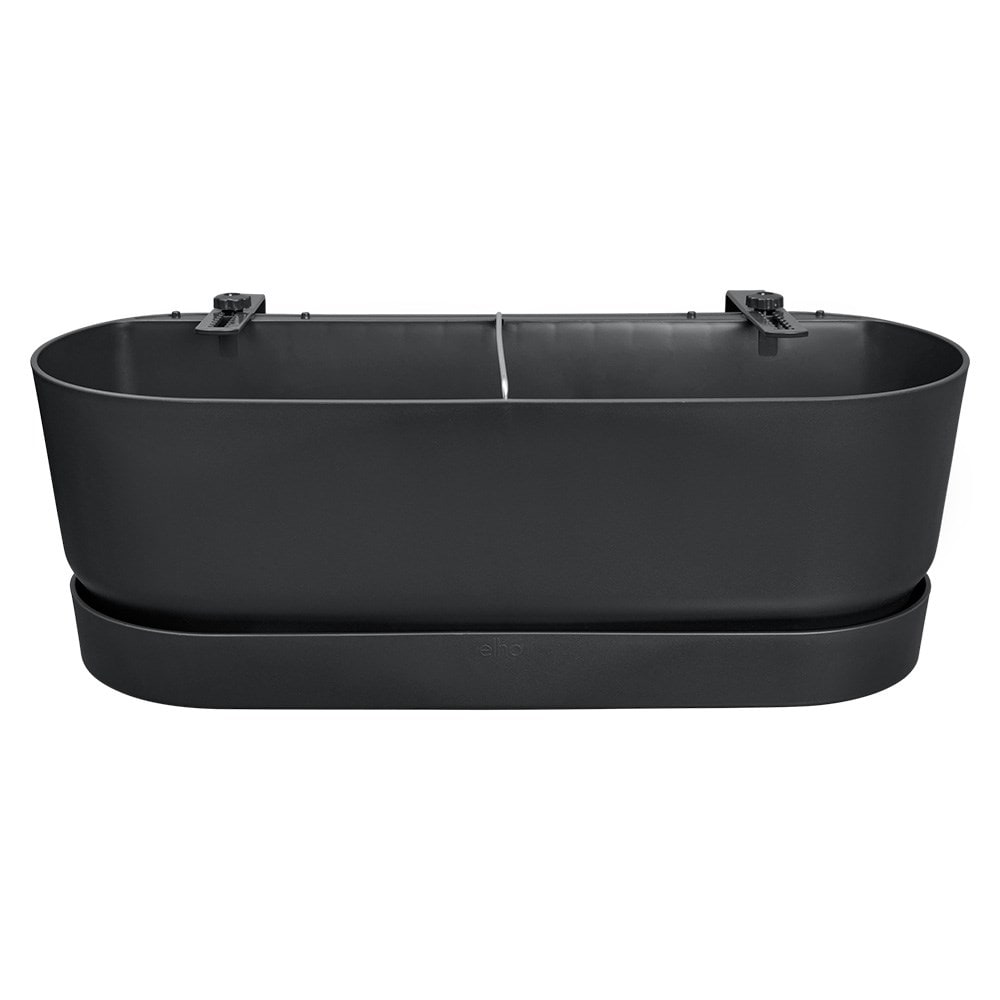Greenville easy balcony planter - black