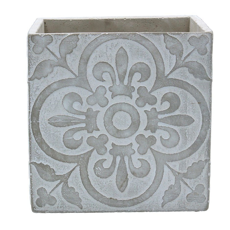 Tile design stone effect pot cover