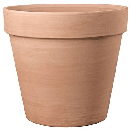 Terracotta standard pot - white