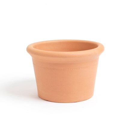 Terracotta straight side small pot