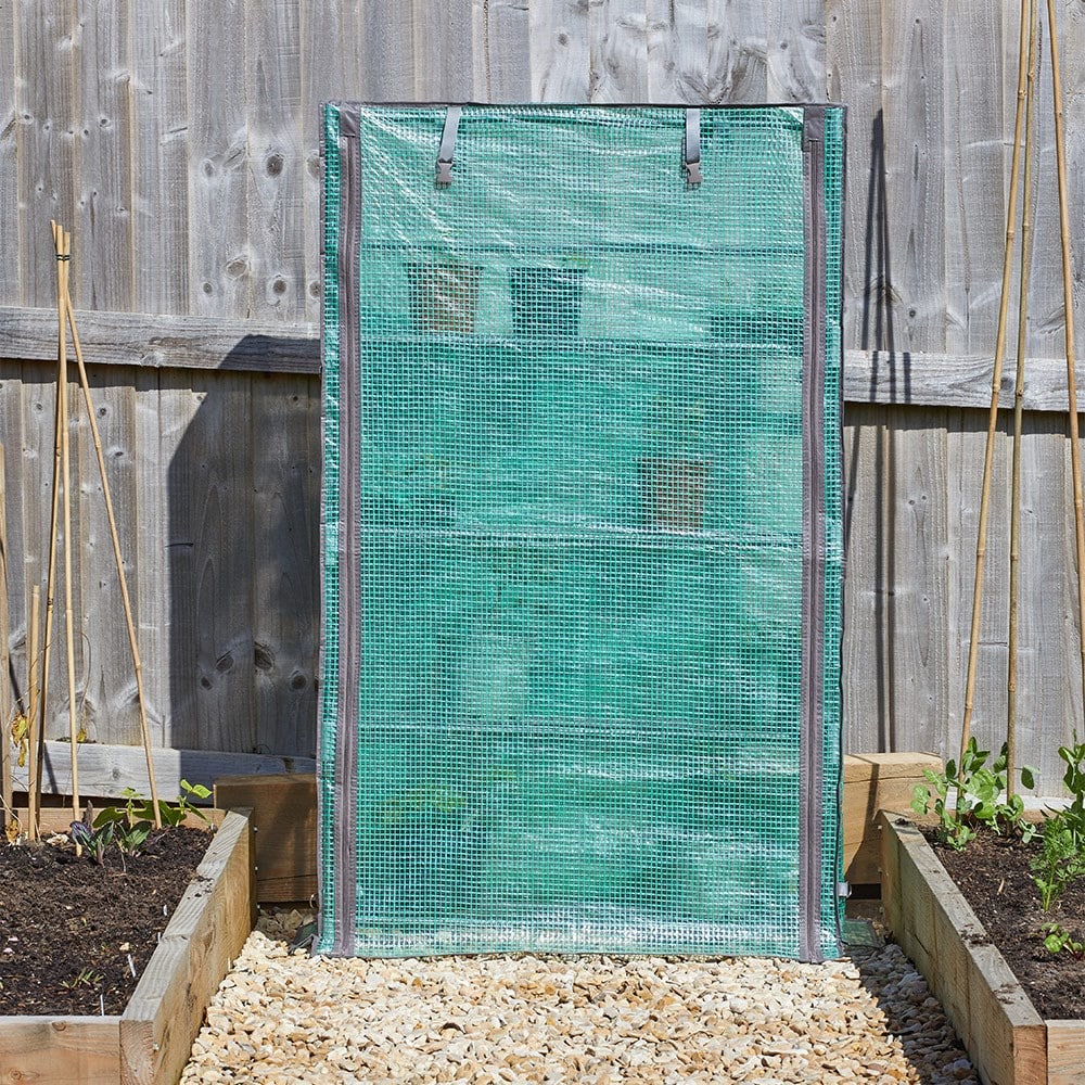 Compact 4 tier growhouse with cover