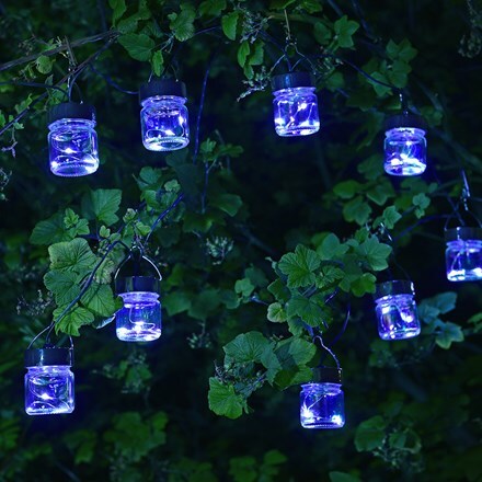 10 firefly opal jar string lights