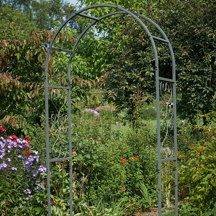 Eden garden arch - pewter