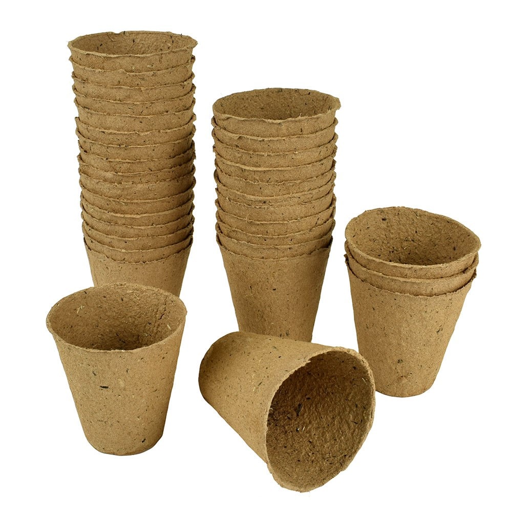 Fibre root pots round - Ø6cm