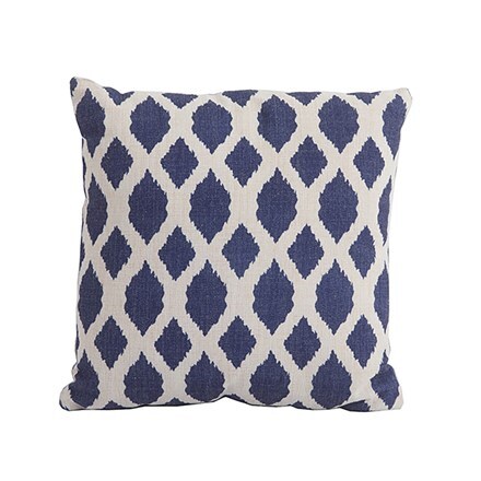 Bramblecrest blue trellis square scatter cushion