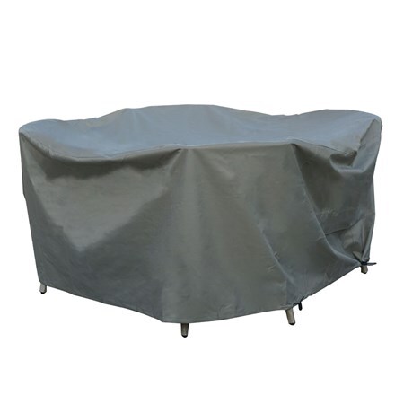 Round dining table set cover - khaki
