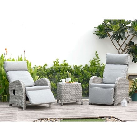 Lifestyle Garden Aruba recliner companion set