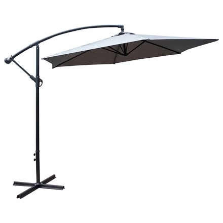 Cantilever aluminium parasol 3m - grey