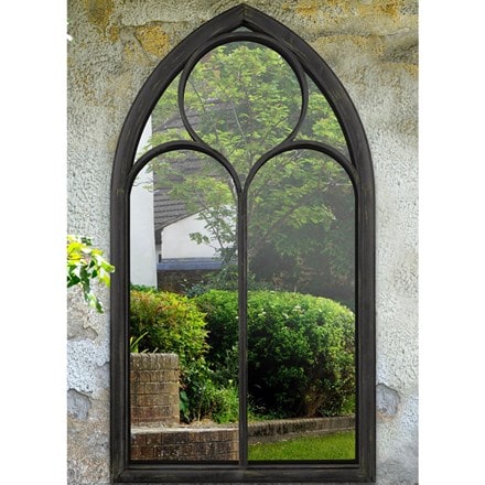 Somerley chapel arch large garden mirror