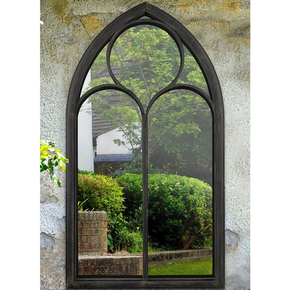 Somerley chapel arch large garden mirror