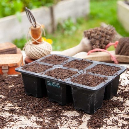 Natural rubber seed tray - 6 cell
