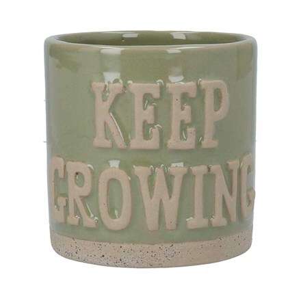 Green keep growing ceramic pot cover