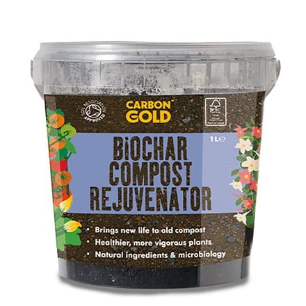 Biochar compost rejuvenator