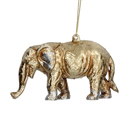 Gold acrylic elephant