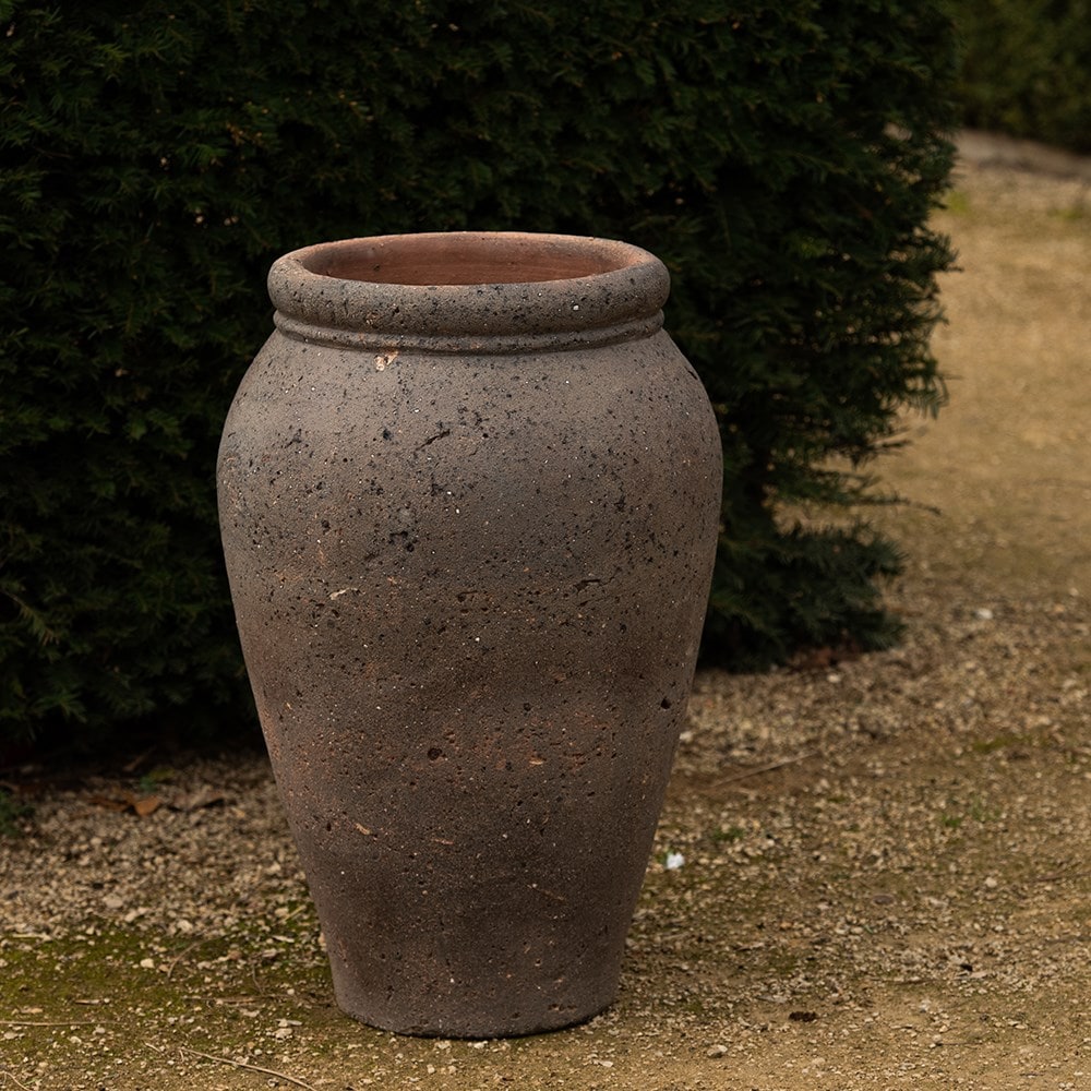 Terracotta urn - sandblasted