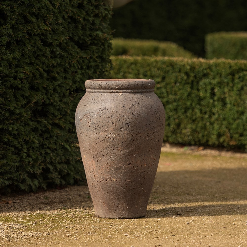 Terracotta urn - sandblasted