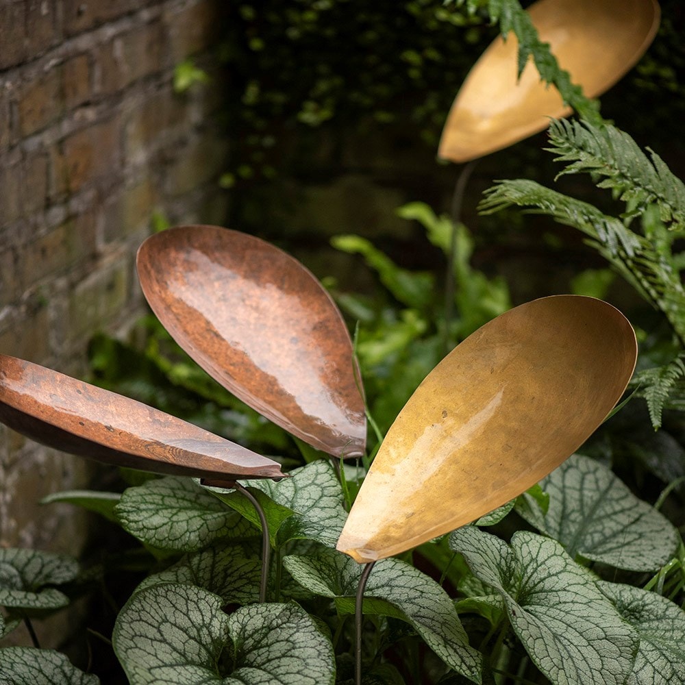 Pot watering droplet - copper scallop
