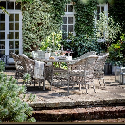 Bali six seat dining set
