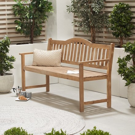 Garden bench with coffee table