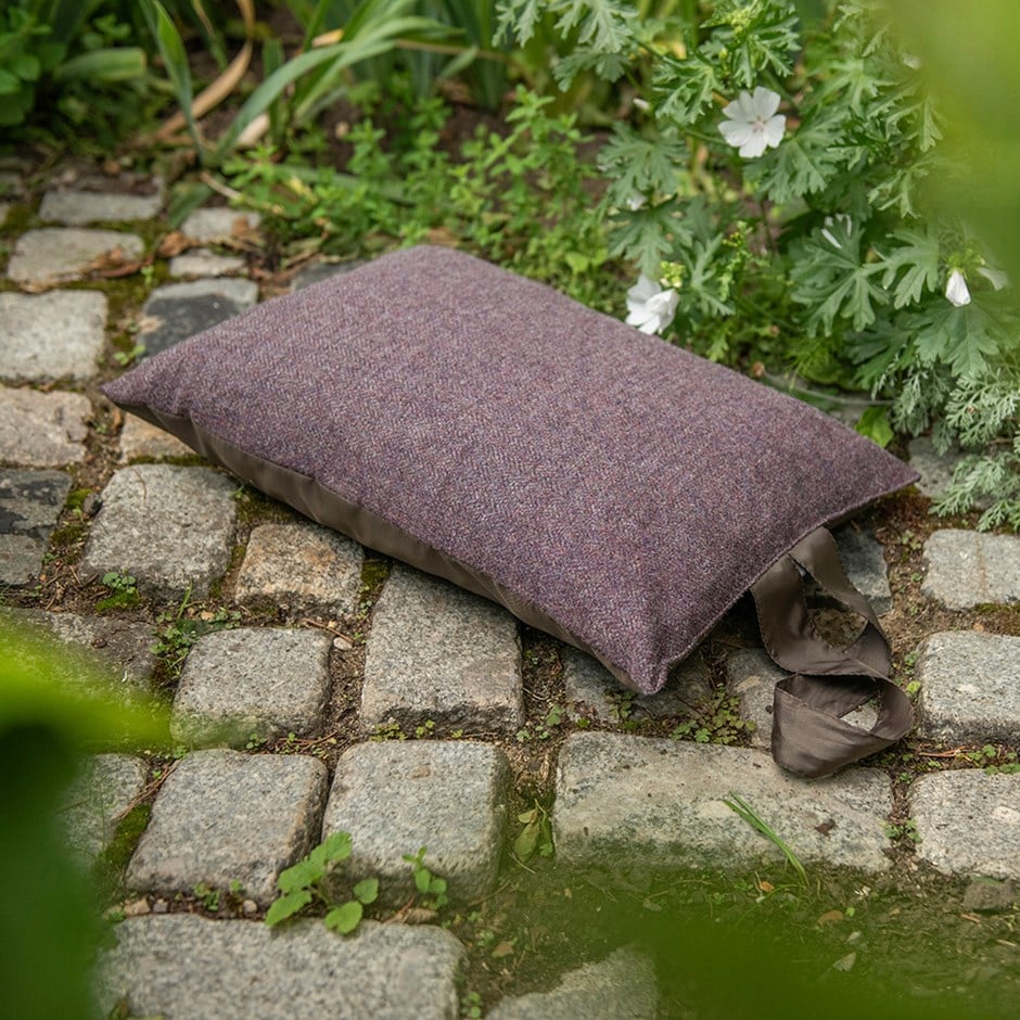 Tweed garden kneeler - heather
