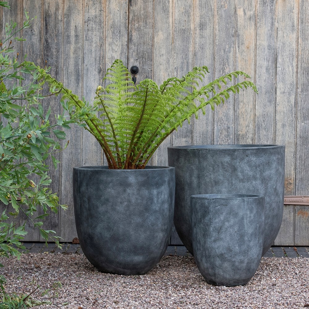 Drop planter - ash grey