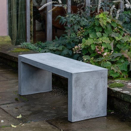 Terrace bench - weathered cement