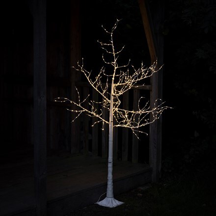 Indoor/outdoor light up birch tree