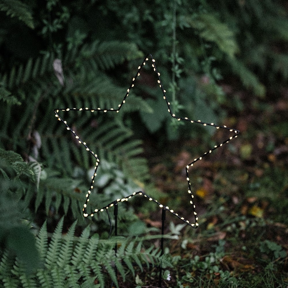 Star garden stake light