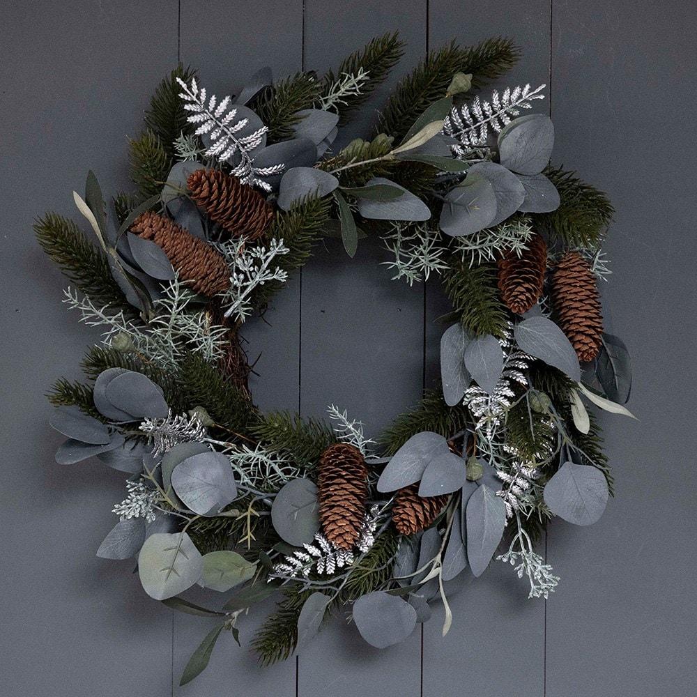 Eucalyptus & pinecone wreath